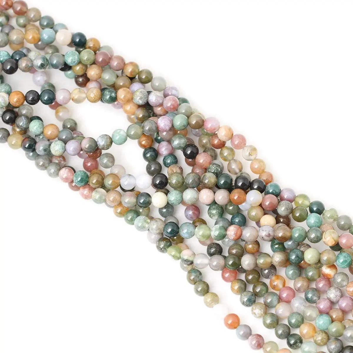 60PCS 6mm Natural Indian Agate Gemstone Round Loose Beads for Jewelry Making DIY 1 Strand 15" 60PCS 6mm Natural Indian Agate Gemstone Round Loose Beads for Jewelry Making DIY 1 Strand 15"