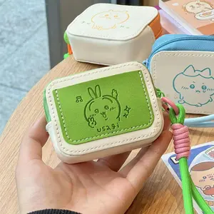 Chiikawa leather headphone bag Hachiware Usagi cute gift coin wallet pendant