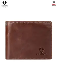 Men's Dual-Fold Wallet Bp711, Pure Color Casual Fashion Retro Large Capacity Multi-Function Card Holder with Chain, Coin Purse