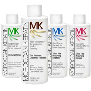 Hair Treatment Straightening Blowout Brazilian Smoothing Professional Results for Salon and Home Use Long Lasting Organic Results 4-6 Months 4pc Set