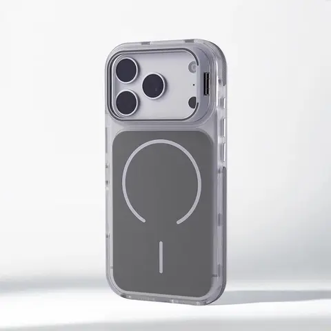 Luxury Matte TPU Plastic Magnetic Bumper Casing for iPhone 12-17 Series, 12-18 Pro MaxPlus - MagSafe-Compatible Cellphone Cover with Lens Protector, Stand Accessory