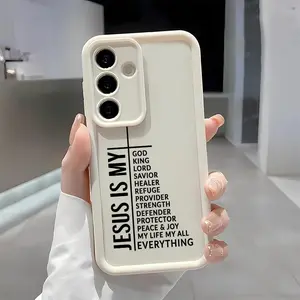 My Faith Soft&Flexible TPU Silicone Phone Case For Galaxy S26 Ultra S25 Edge S24 FE S23 S22 S21 Plus A13 A14 A15 A16 A17 A33 A34 A35 A36 A52 A53 A54 NOTE20 Durable|Shockproof|Full Camera Protection|Anti-Fingerprint summerwins