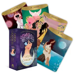 Moon Goddess Oracle by Nicci Garaicoa, Divine Guidance, Moon Oracle, Oracle Cards and Guidebook oracle reading