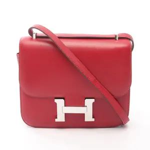 Pre-owned HERMÈS Calfskin Shoulder Bags Hermes Constance3 Mini Leather Shoulder Bag