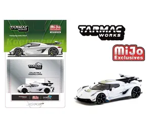 Tarmac Works 1:64 Koenigsegg Jesko Attack with Trading Card White Global64 T64G-TL052-WH