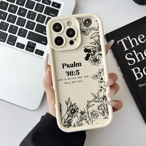 Soft Silicone Cellphone Case - Shockproof, Lightweight, Anti-Scratch, Durable Handheld Casing for iPhone 17,16 Pro Max,15 Plus,14,13,12,11,XS,XR Devices - God Within Her Design Mobile Phone Accessory