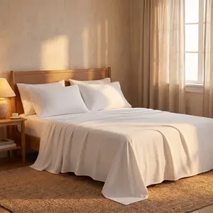 Soft Breathable 3/4-Piece Deep Pocket Microfiber Sheet Set 16 Inch Easy Care for Queen King Twin Full Bedroom