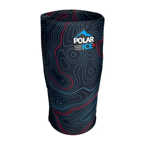 BrownMed Polar Ice Hot/Cold Therapy Sleeve for Adults - Reusable Slip-On Compression Wrap, Flexible Gel Lining, Sports Recovery Hands-Free Treatment, Wearable Knee Ice Pack & Compression Therapy Support (Knee, Elbow, Forearm)