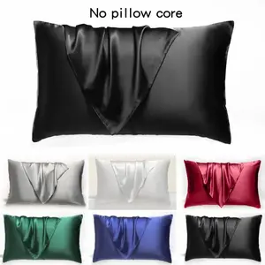 Satin Pillowcase, 1 Count Soft Breathable Pillowcase without Filler, Pillow Protector for Hair and Skin, Bedding Supplies for Home Bedroom, Silky Satin Bedding