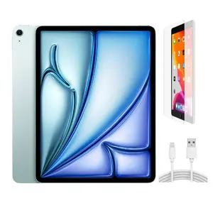 Refurbished Apple iPad Air 11 inch M3 (2025) (WiFi + Cellular Unlocked) A3267 Excellent Condition with Pre-Installed Tempered Glass & 1 Year Warranty