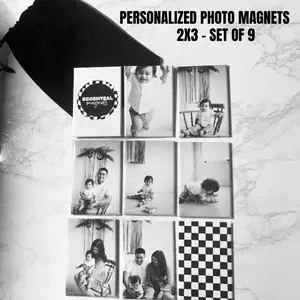 Custom photo magnets, rectangle photos, 2x3 size, set of 9, family photo, graduation, weddings, birthdays, milestone, pets, fridge magnets