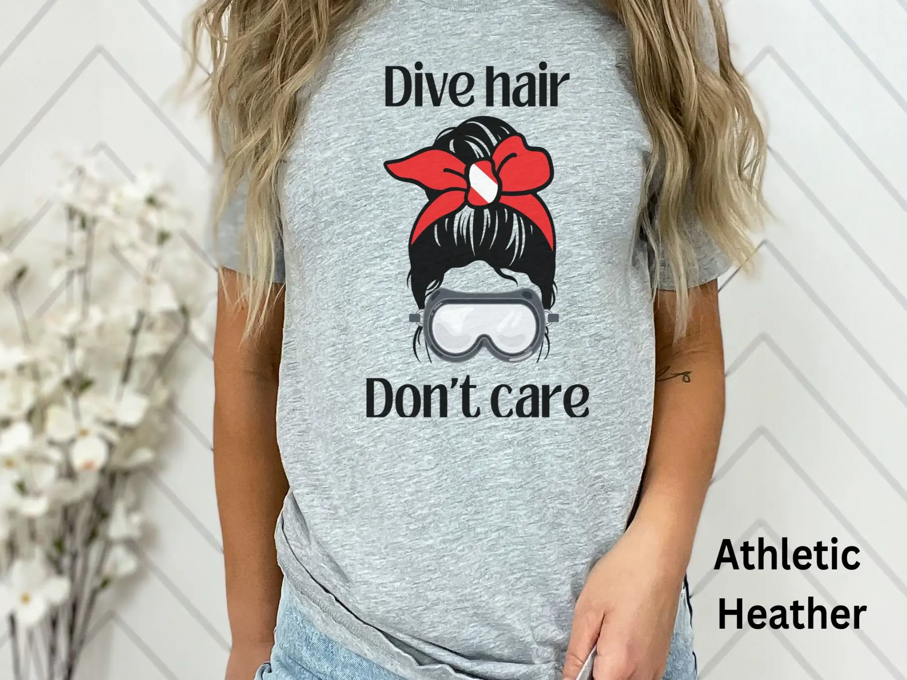 Dive Hair Don't Care Scuba Tee