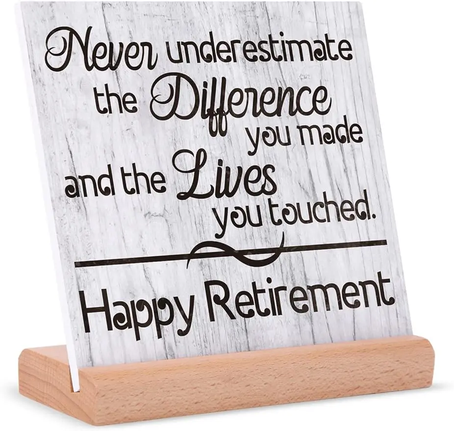 Retirement Gifts for Men, Happy Retirement Plaque, Retirement Party Decorations, Retirement Gift for Woman 2024, Best Retirement Gifts for Coworkers, Friends, Boss, Doctor, Nurse