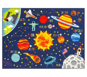 KC Cubs Map Rug: Solar System - 5x7'