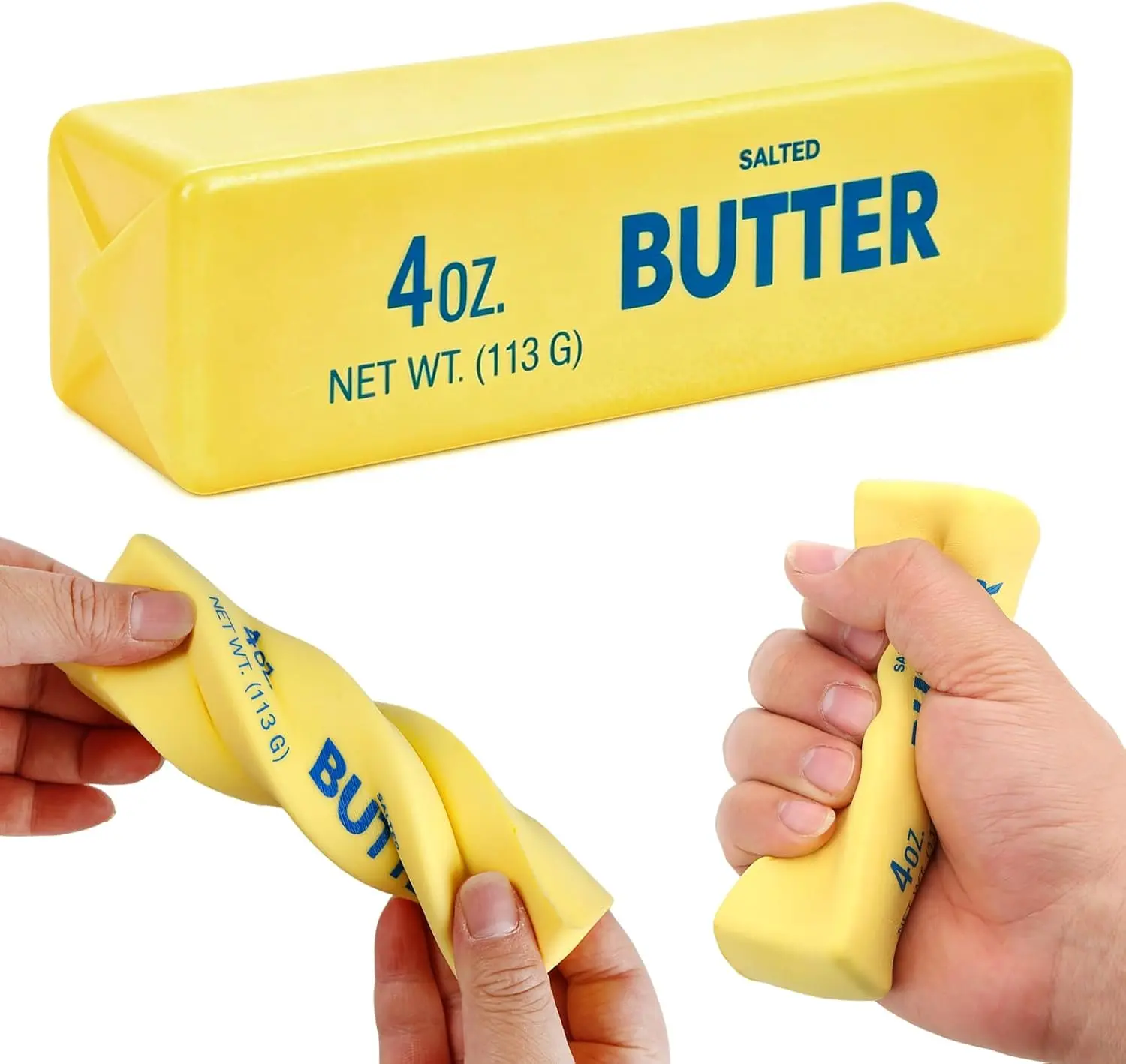Butter Squishy- Slow Rising Fidget Toys, Novelty Stress Relief Butter Squeeze Toy for Adults & Kids, Party Favors Gift Sensory Toy (1 PC) fyjous