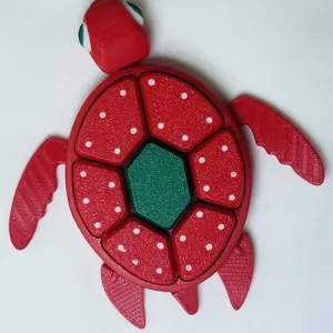 Turtle Fruit Fidget Clicker Fun Twiddle Toy for Stress Relief and Anxiety