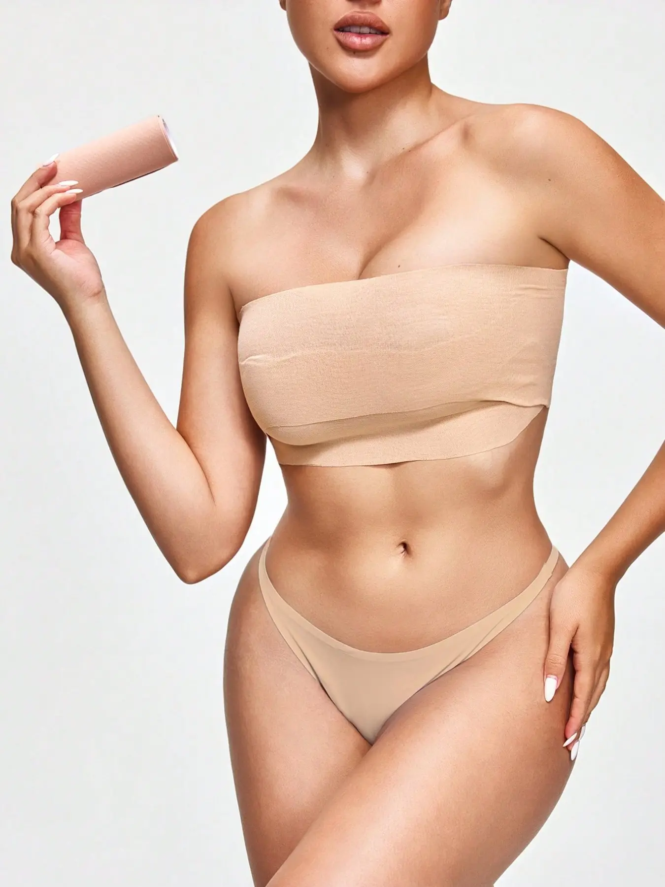 Breast Support Strap, Elastic Self-Adhesive Lift Belt, Sports Bandage, Flexible Support, Lightweight, Reusable Compression Wrap