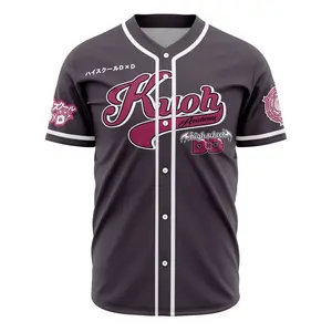 Kuoh Academy High School DxD Printed Baseball Jersey - Y2K Anime Gift