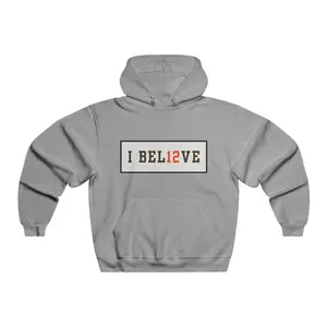 I BEL12VE Shedeur Sanders #12 Hoodie | Sports Fan Gear | Motivational Fleece Hoodie