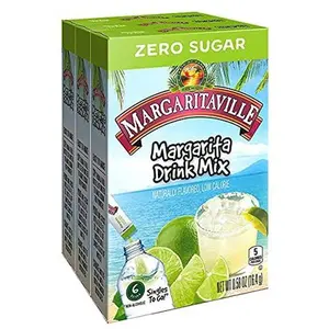 Margaritaville Margarita Singles To Go Drink Mix, 6 CT, Pack of 3