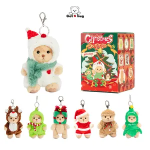 Getahug 5.9 Inches Mini Bear | Christmas Series & Halloween Limited & Animal Kingdom Series, Plush Pendant Keychain Bag Charm Collectible Gifts, Little Gifts for Girls, Teddy Bear Gifts for Christmas & Holiday,Christmas Gift for Girl