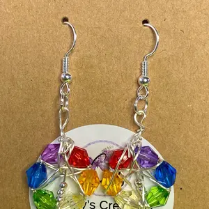 Rainbow color earrings