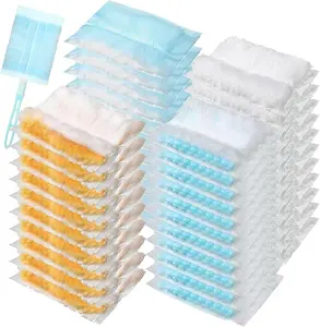 300 Pcs Disposable Dusters Refills Bulk Heavy Duty Dusters Refills 180° Multi Surface Replacement Dusters for Cleaning Ceiling Fan with Microfibers Unscented (Light Colors)