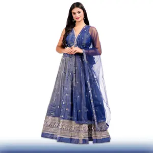 Regal Navy Blue Lehenga