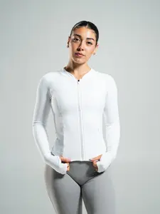 Aura Sculpt Jacket Long - White