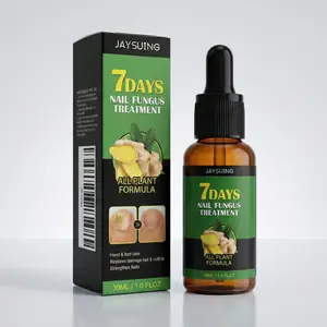 JAYSUING 7 Days Nail Care Serum, 30ml Plant-Based Ginger Root Nail Drops for Discolored Thick Toenails, Fingernail and Cuticle Care, Foot Nail Appearance Support for Daily Use