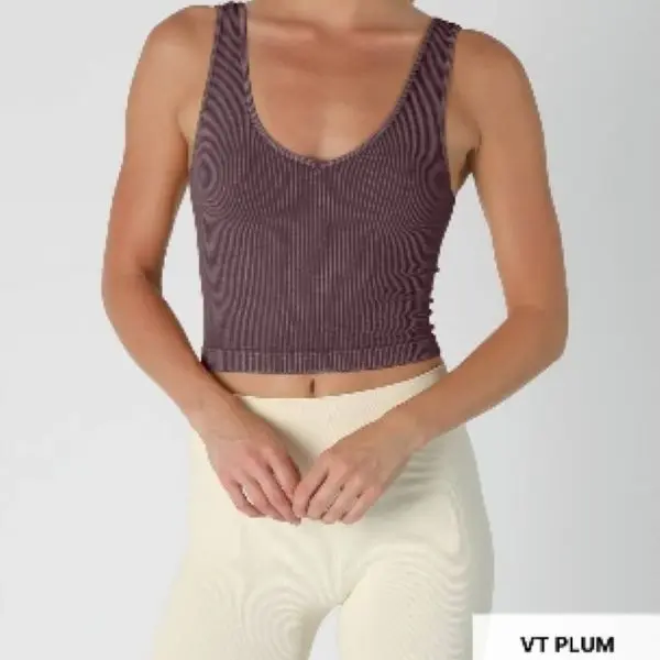 Women's NikiBiki Vintage V Neck Crop Top Chic Comfort