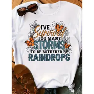 I've Survived Too Many Storms T-Shirt | Monarch Butterfly Inspirational Graphic Tee