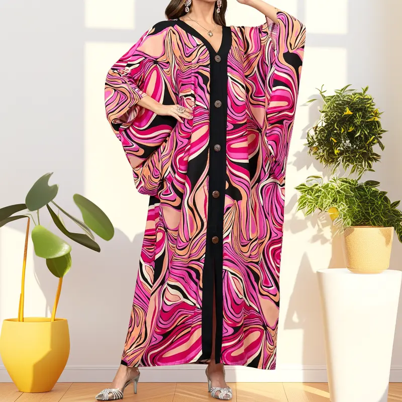 Rose Pink Abstract Lines