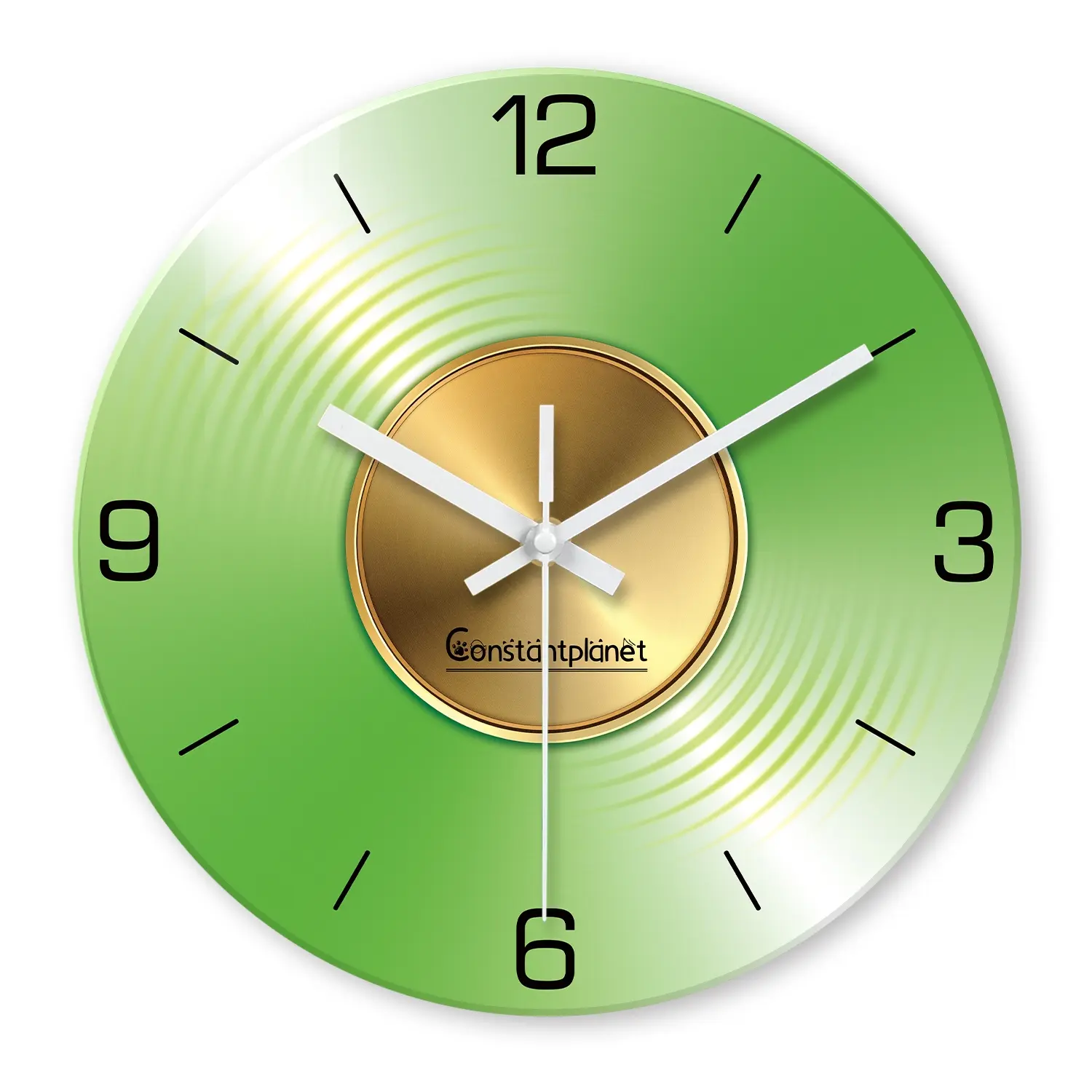 Creative Vinyl Record Glass Wall Clock, Silent Non-Ticking Battery Operated, Durable New Year Valentine Gift for Bedroom Living Room Kitchen Corridor Party Room Decor, Creative Decorative Clock