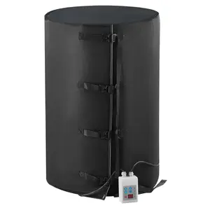 【FathersDayGift】VEVOR Metal Drum Heater,  1300 Watt, Pail Heating Band for 55 Gallon Barrel, 0-145℉ Adjustable with Independent Thermostat, Waterproof Oxford Fabric High Efficiency Grease Keg Heater, FCC Listed