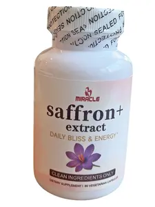 Saffron+ Natural Mood Enhancer & Stress Relief – 5-in-1 Daily Supplement for Emotional Balance, Joint Support & Immunity – 60 Plant-Based Capsules