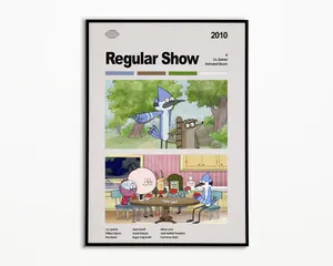 Regular Show Poster No Frame | Regular Show Wall Art | Minimalist Poster | Vintage Retro Wall Decor | Flexible Sizes | Epic Tv Series Poster | Poster |
