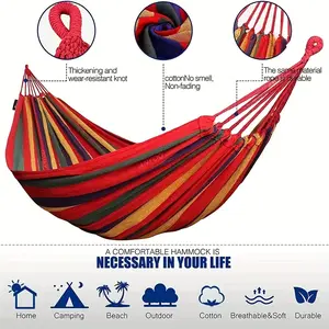450LBS Heavy-Duty Wing Back Hammock with Ergonomic Design - Portable, Durable, and Comfortable for Backyard, Lawn, Camping, and Travel - Includes Travel Bag and Manual Handle Adjustment