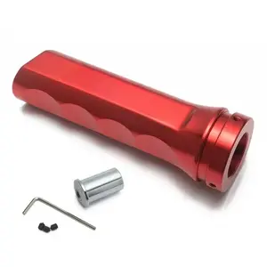 Aluminum Handbrake Handle Cover, Anti-Slip Racing Style Hand Brake Sleeve for Most Cars