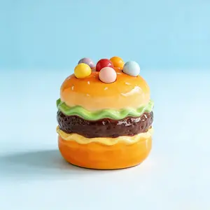 Stainless Steel Fruit Fork Set, High-Quality Burger Dessert Spoons, Cute Home Use Cutlery, Creative Storage Container Included