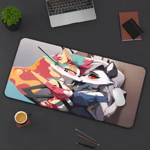 Rebellious Loona Hellhound Gaming Mousepad - Premium Quality Helluva Boss Fan Art Desktop Protection Mat