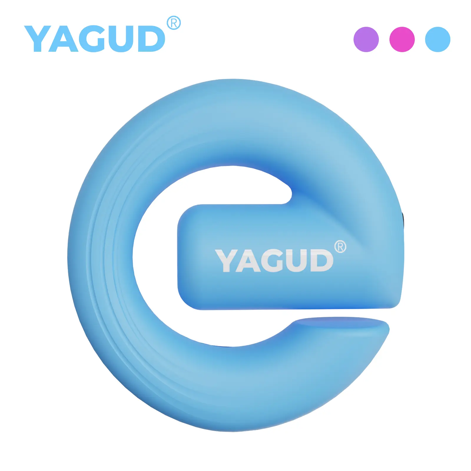 Yagud Unisex Adjustable Rechargeable Wireless Electric Fascia Massage Ring - 8-Speed Vibra Deep Tissue Massager, ABS Plastic, Ergonomic Ring Design, Body Sculpting Support, Portable Neck & Back Muscle Relief Tool (Sports & Outdoor Fitness)
