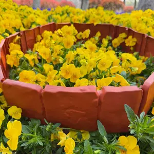 New 10pcs Plastic Fence Panels, Garden Barrier for Outdoor Use, Foldable and Assemble Easily, Ideal for Landscaping and Villa Decor