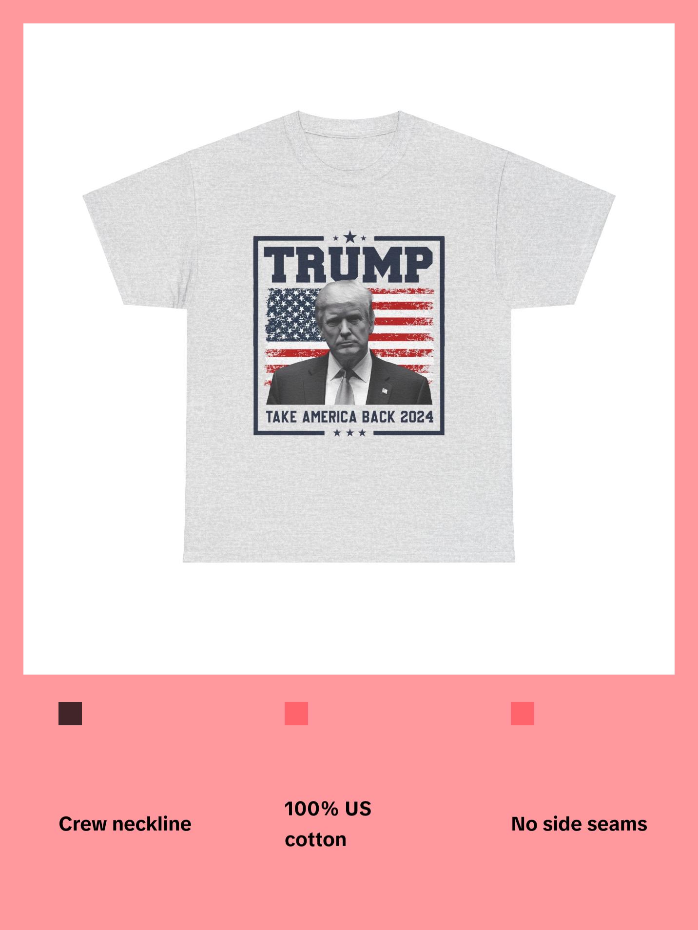 Trump Take Back America - Unisex Heavy Cotton Tee