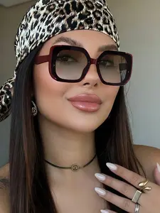 Women's Classic Square Sunglasses, and Mulberry Lightweight Frame, Colorful Lenses, Perfect for Outdoor