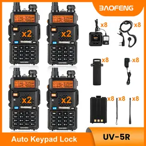 Baofeng Radio UV-5R Long Range Handheld Ham Radio Walkie Talkies, Durable Long Range Two Way GMRS Radio USB-C Charging for Outdoor, Wireless Electronic Gadgets Audio