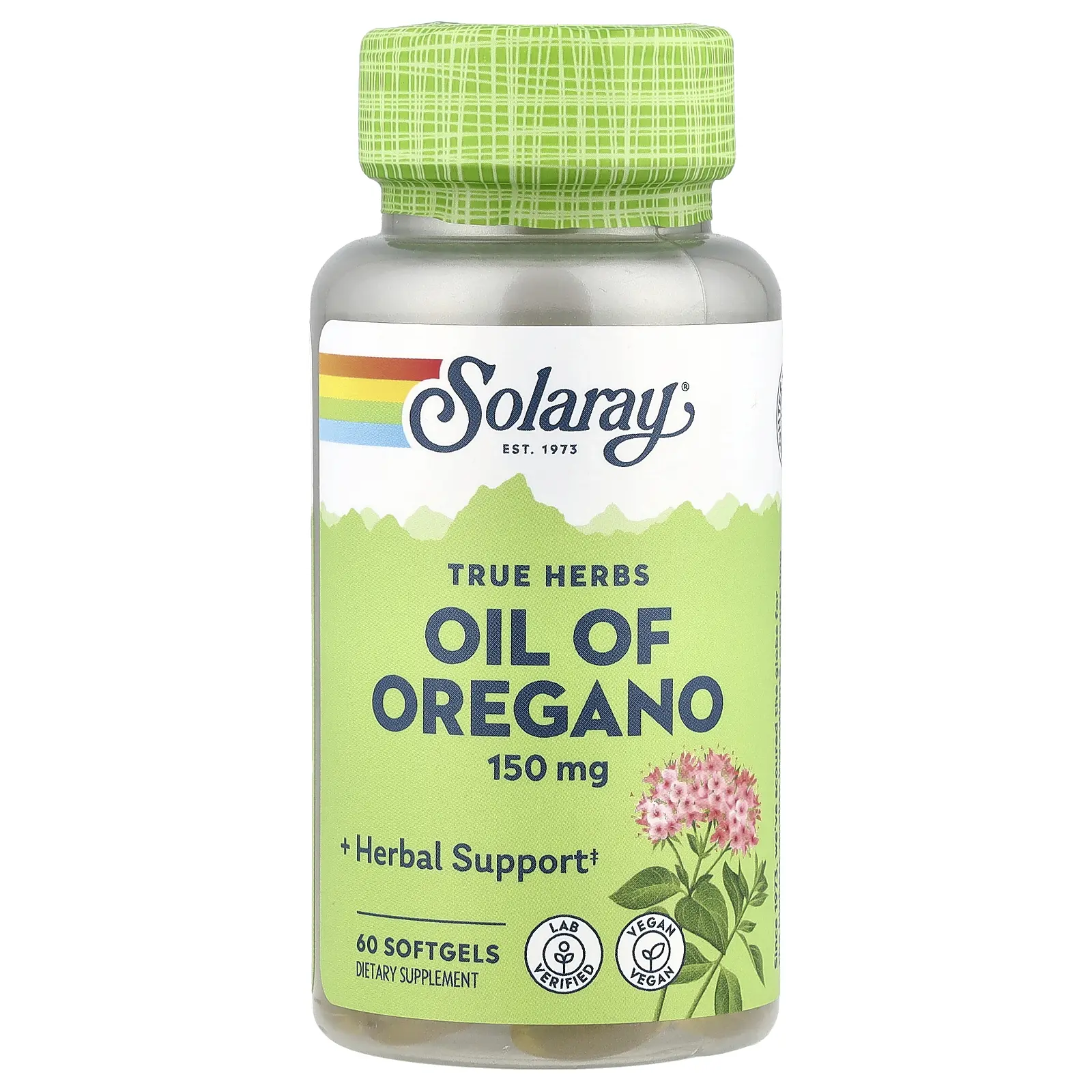 Solaray True Herbs, Oil of Oregano, 150 mg, 60 Softgels