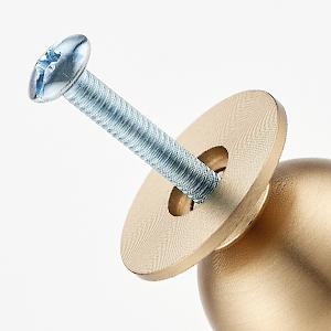 12 Pack Champagne Bronze Cabinet Knobs, Round Dresser Knobs, Ball Kitchen Cabinet Hardware, 0.95" Diameter