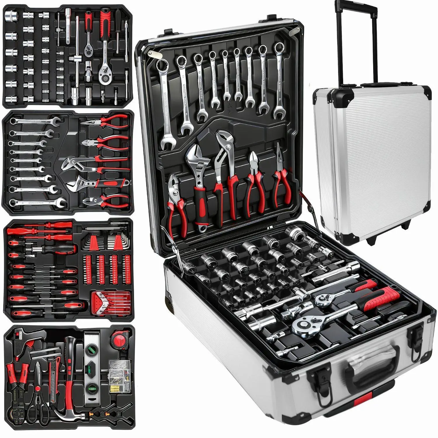 899/52pcs Professional Tool Set, Multi-functional Toolbox, Portable Design, for Home And Car Repair, A Tool Set for Enthusiasts And Professionals, A Gift for Friends, Local Shipping