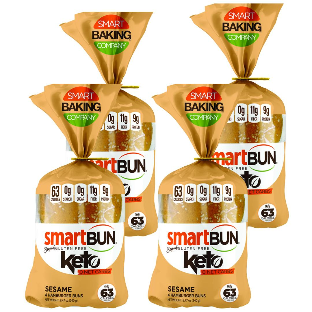 Gluten Free Sugar Free Protein SmartBun Sesame 16-pack